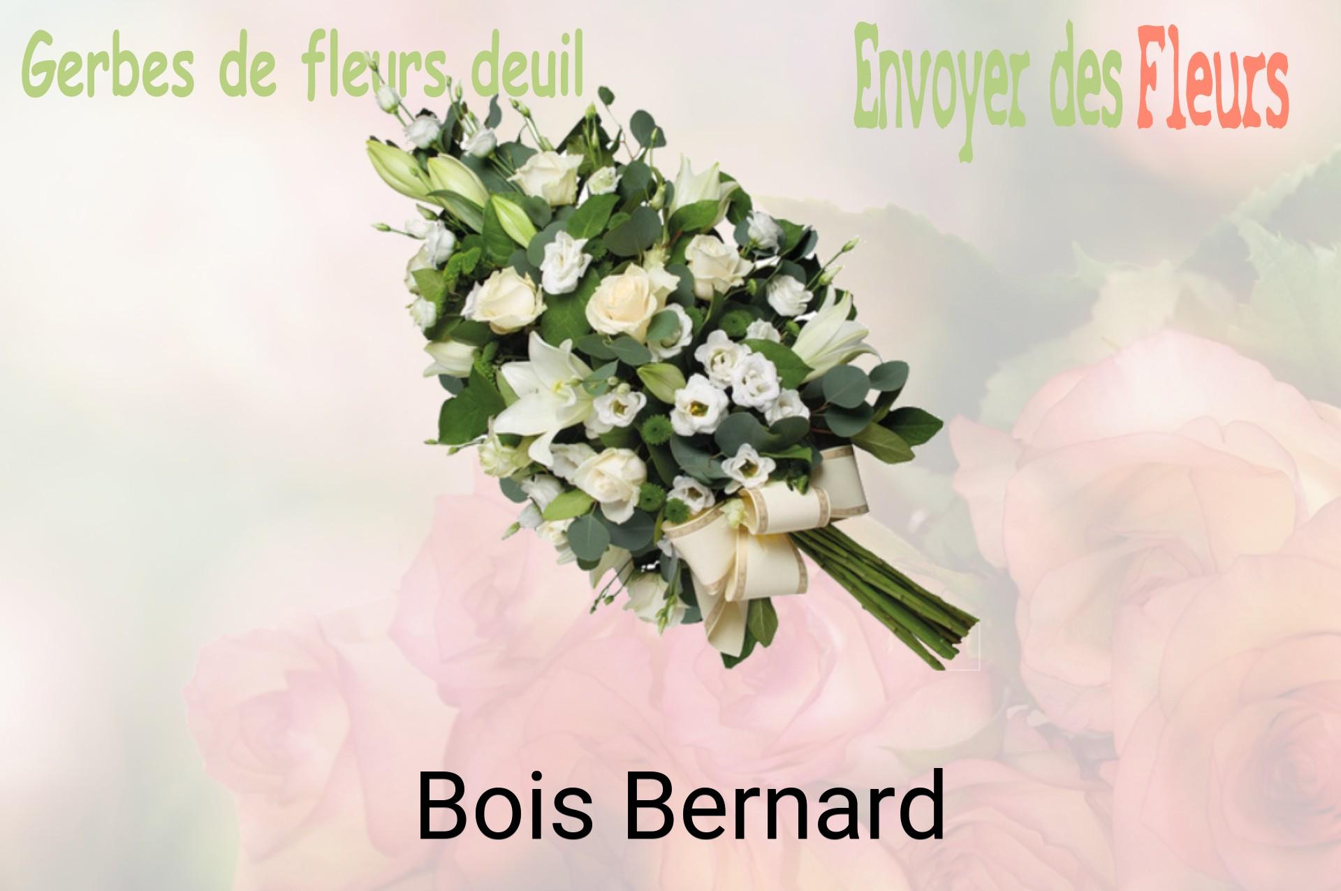 Gerbe de fleurs de deuil livrée à Bois-Bernard